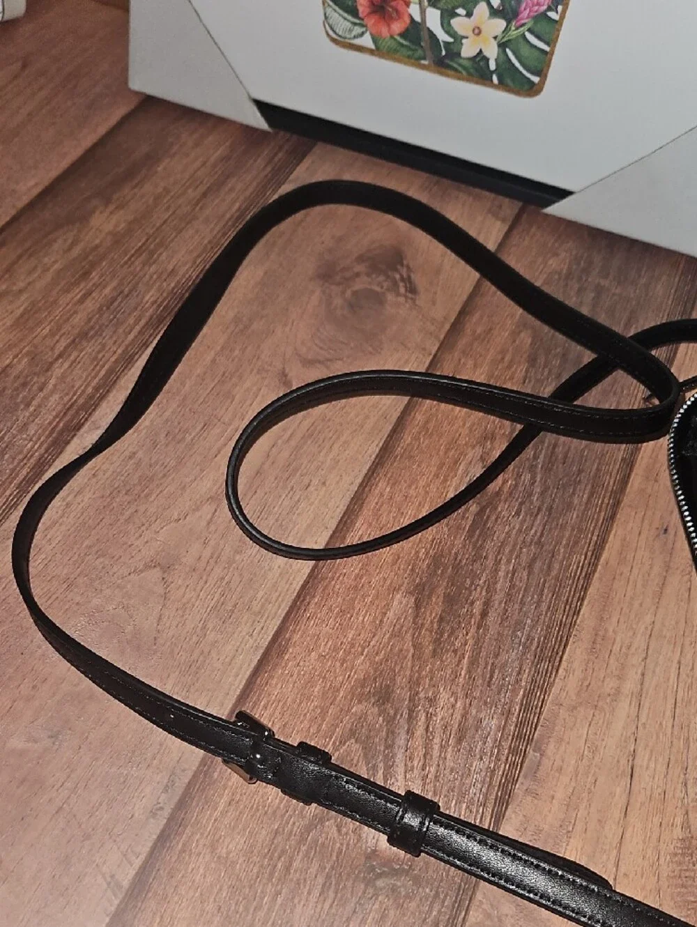 Michael Kors Black and White Geometric Signature Crossbody